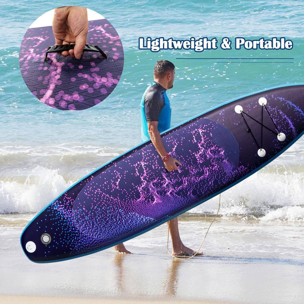 11 Ft. Inflatable Stand-Up Paddle Board Non-Slip Deck Surfboard with Hand Pump - The Vitality Estate
