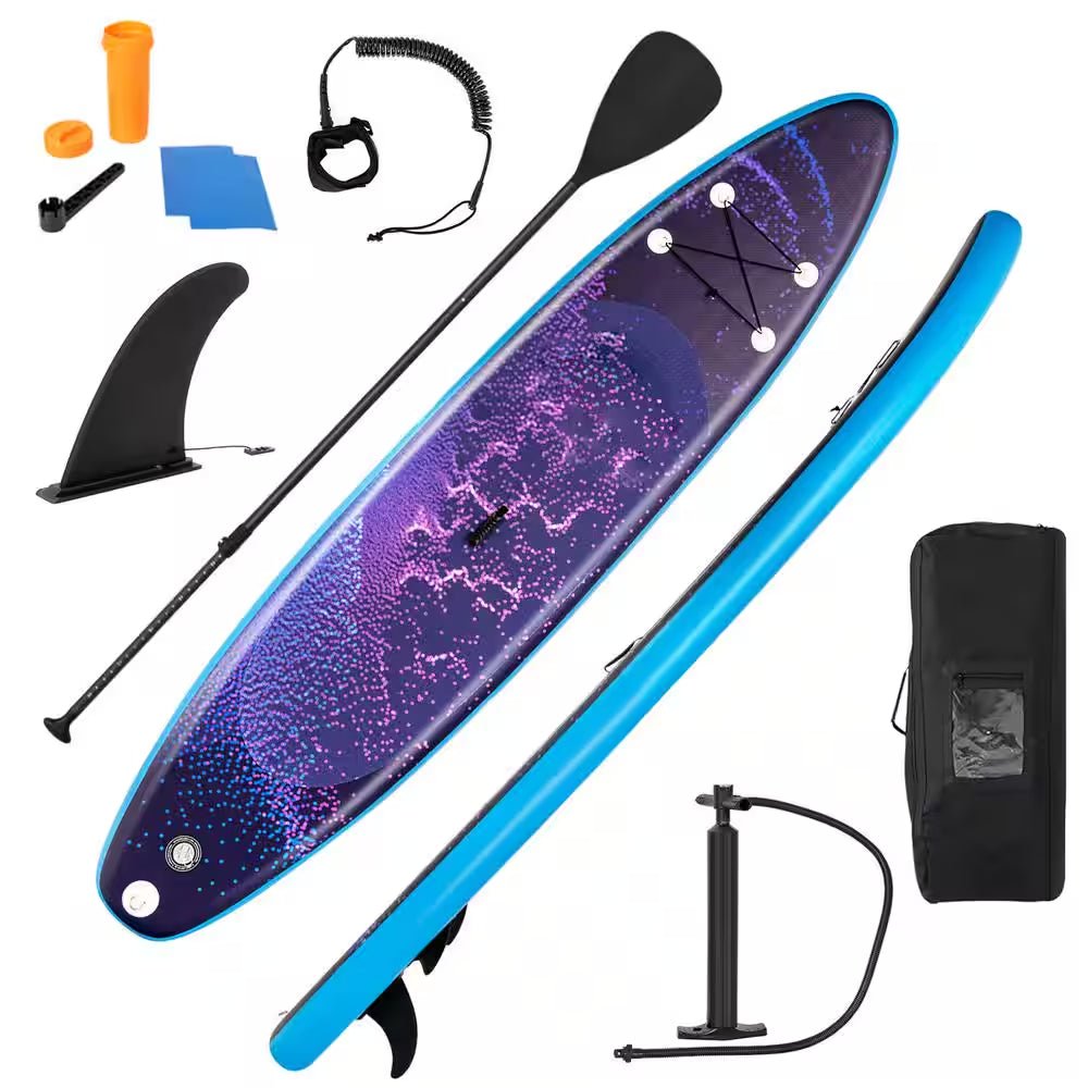11 Ft. Inflatable Stand-Up Paddle Board Non-Slip Deck Surfboard with Hand Pump - The Vitality Estate