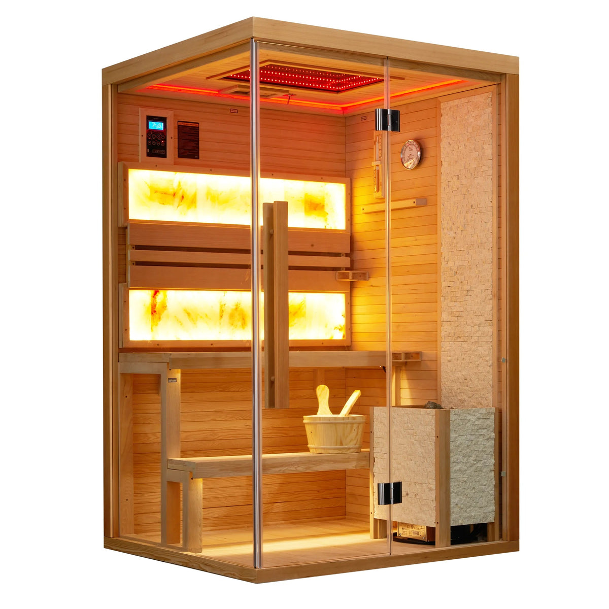 2-4 Person Steam Sauna, Traditional Sauna for Home, Home Spa Sauna, Indoor Sauna - The Vitality Estate