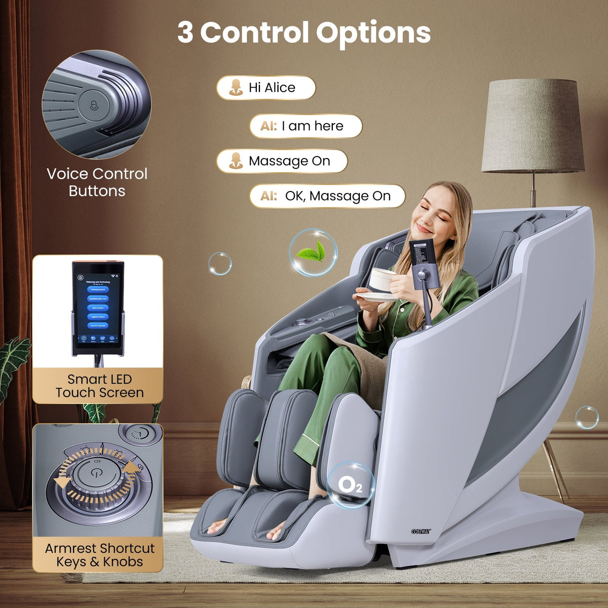 2025 Enjoyment 42 - Full Body Zero Gravity Massage Recliner with Airbags and Foot Rollers - The Vitality Estate