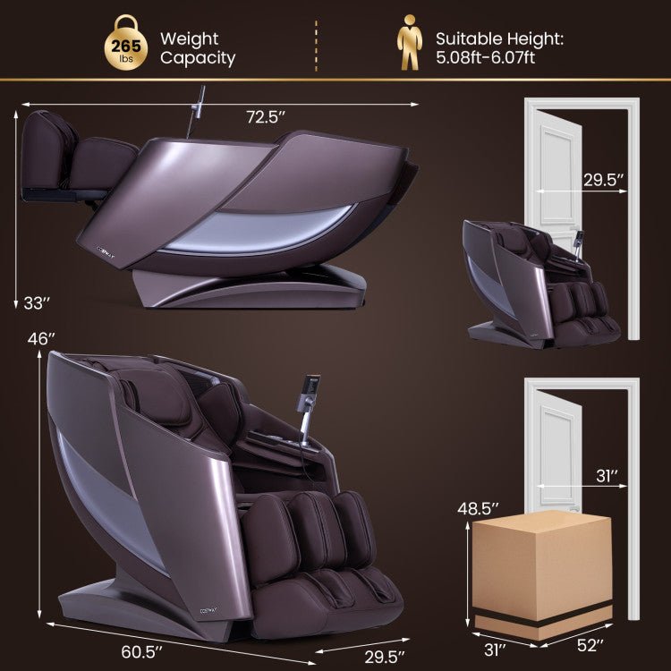 2025 Enjoyment 42 - Full Body Zero Gravity Massage Recliner with Airbags and Foot Rollers - The Vitality Estate