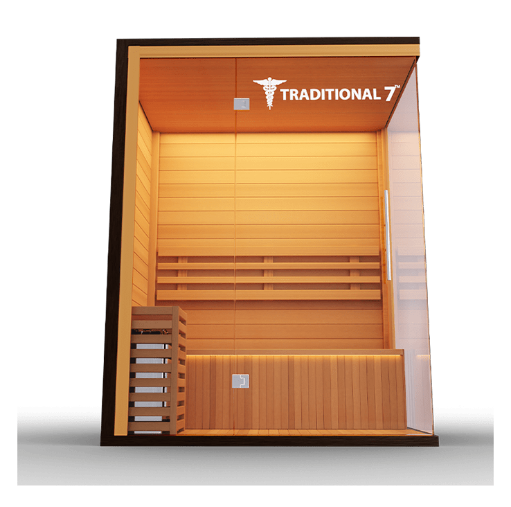 3 Person Home Steam Sauna | Traditional 7™ - The Vitality Estate