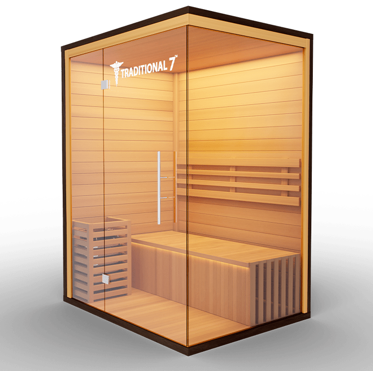 3 Person Home Steam Sauna | Traditional 7™ - The Vitality Estate
