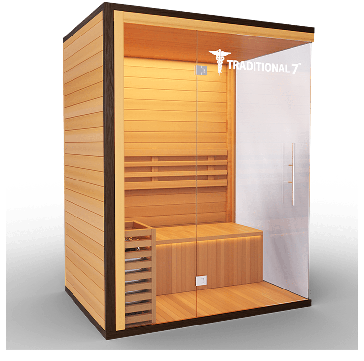 3 Person Home Steam Sauna | Traditional 7™ - The Vitality Estate