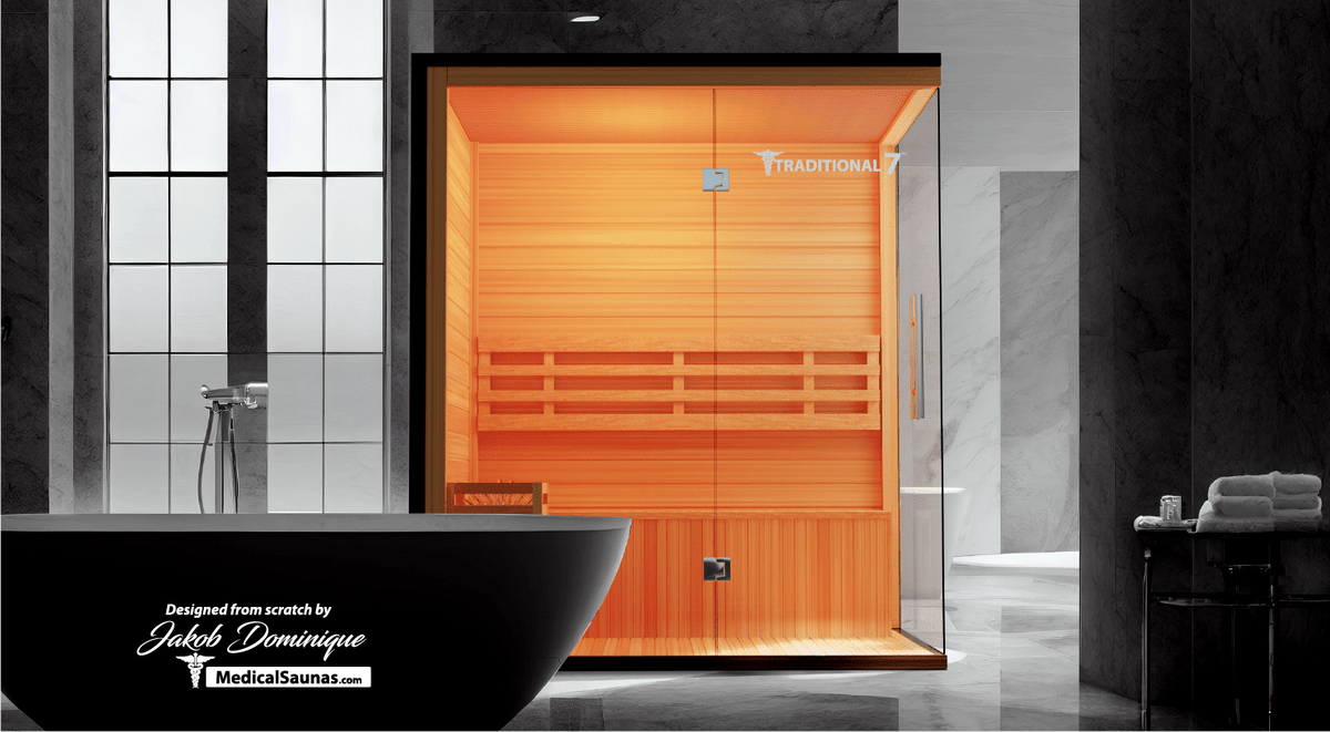 3 Person Home Steam Sauna | Traditional 7™ - The Vitality Estate