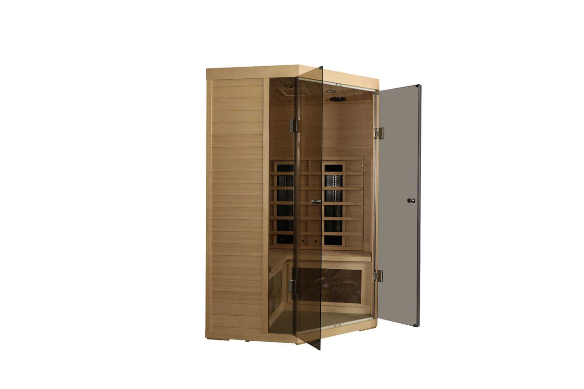 5-Person Hemlock Far-Infrared S Model Sauna - The Vitality Estate