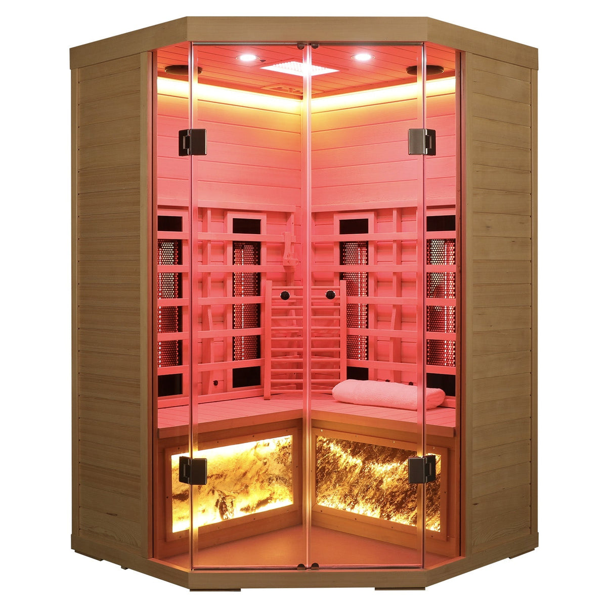 5-Person Hemlock Far-Infrared S Model Sauna - The Vitality Estate