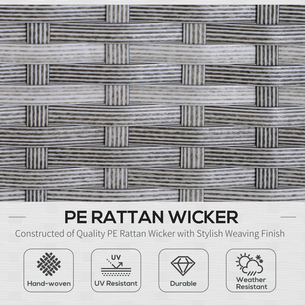 5 Piece Rattan Outdoor Patio Couch Set - The Vitality Estate