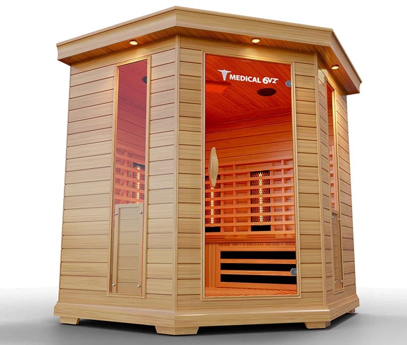 6 Person Indoor Infrared Full Spectrum Sauna | Medical 6 Plus™ - The Vitality Estate