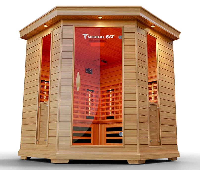 6 Person Indoor Infrared Full Spectrum Sauna | Medical 6 Plus™ - The Vitality Estate