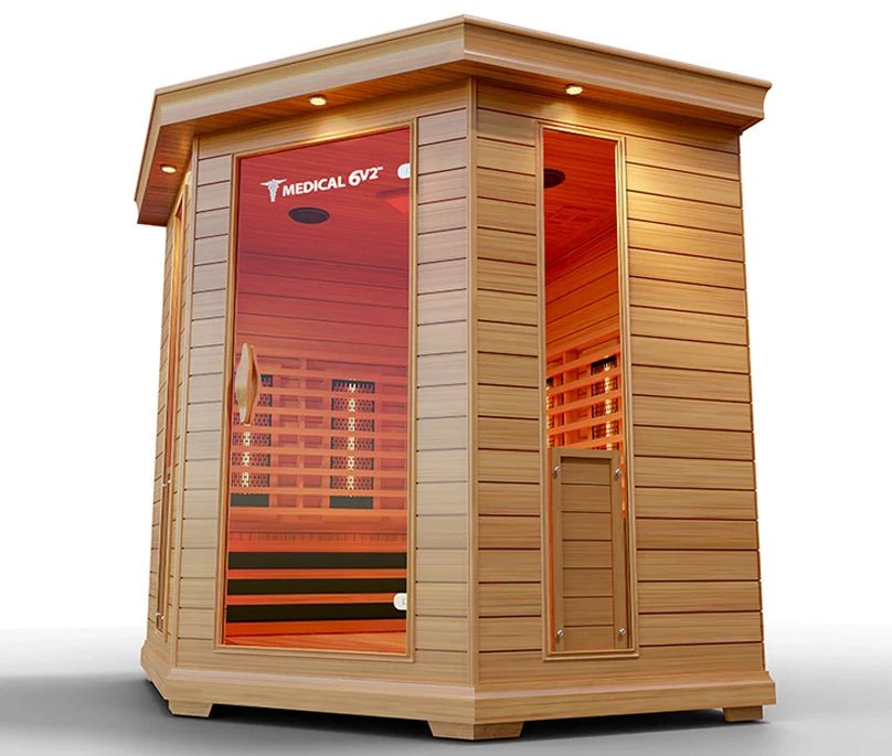 6 Person Indoor Infrared Full Spectrum Sauna | Medical 6 Plus™ - The Vitality Estate