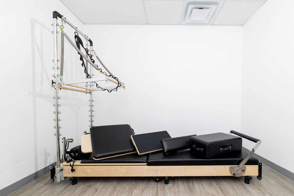 Janet Elite Plus Foldable Pilates Reformer – Studio Grade Luxury Maple Wood Home Pilates Machine - RE016