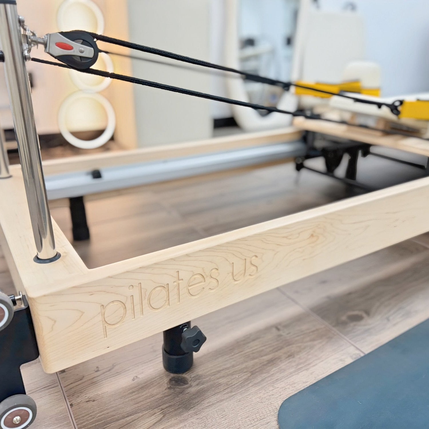 Janet Elite Plus Foldable Pilates Reformer – Studio Grade Luxury Maple Wood Home Pilates Machine - RE016