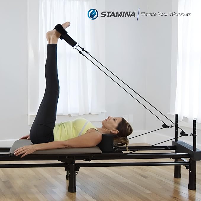 AeroPilates Reformer Home Workout Equipment, Pilates Machine w/Resistance - The Vitality Estate