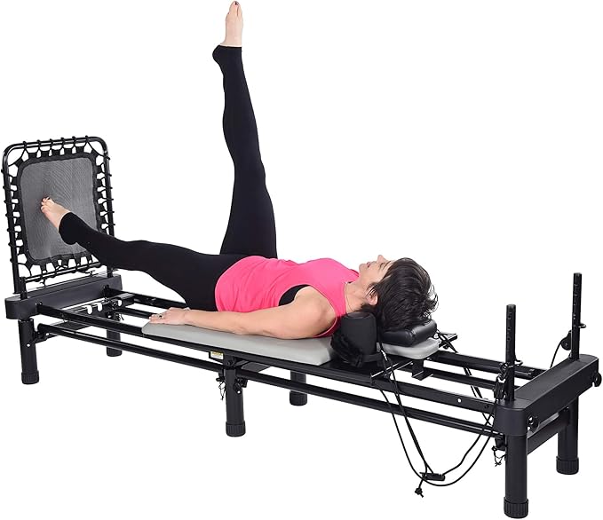 AeroPilates Reformer Home Workout Equipment, Pilates Machine w/Resistance - The Vitality Estate