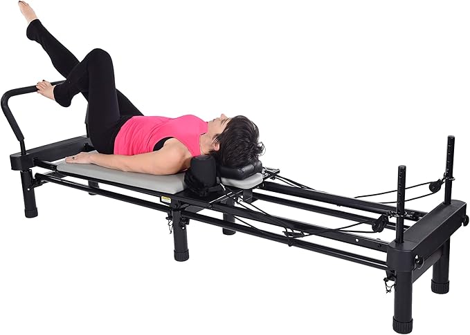 AeroPilates Reformer Home Workout Equipment, Pilates Machine w/Resistance - The Vitality Estate