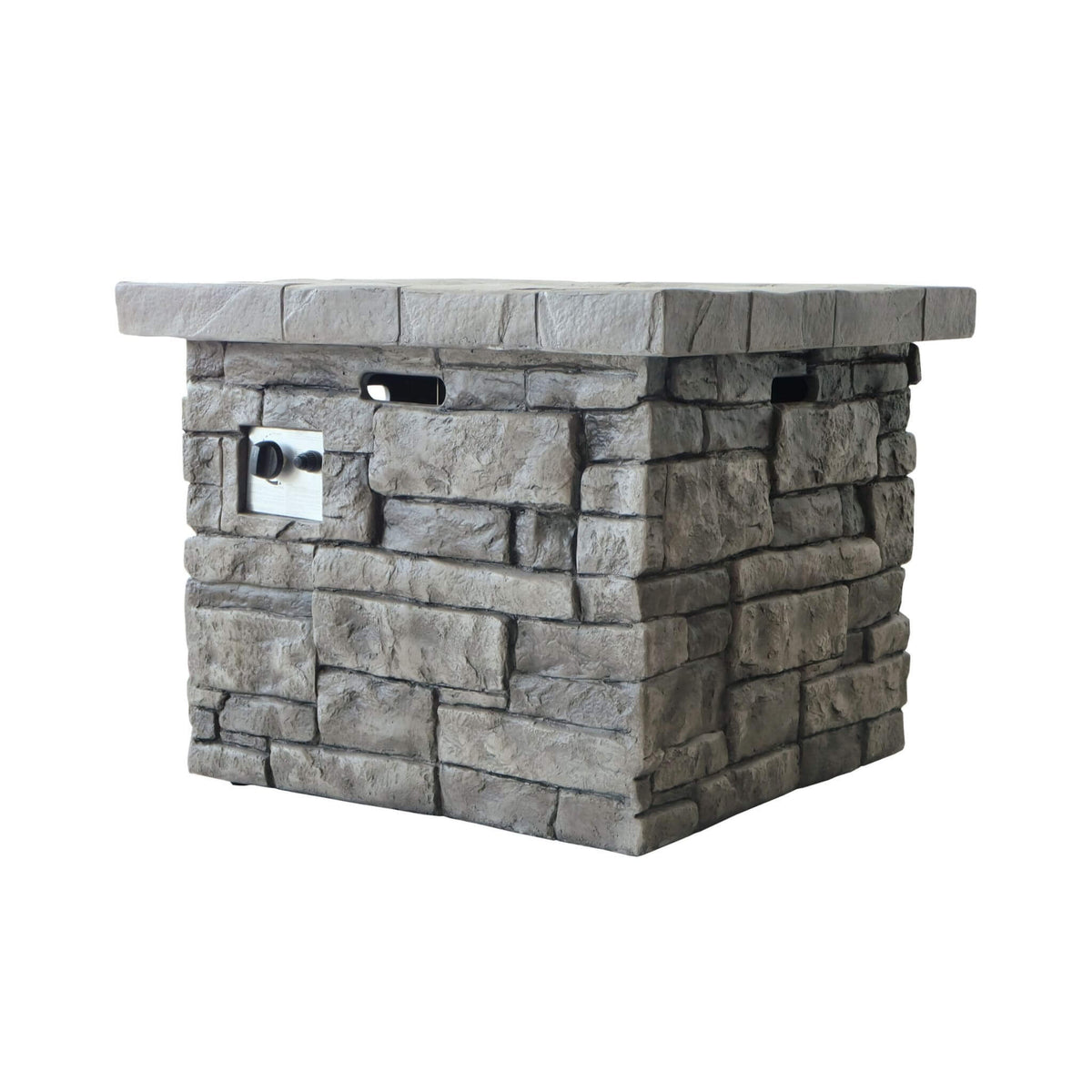 Alora 30-Inch Modern Outdoor 40K BTU Steel Frame Propane Fire Table With Lava Rocks (SAK12756) - The Vitality Estate