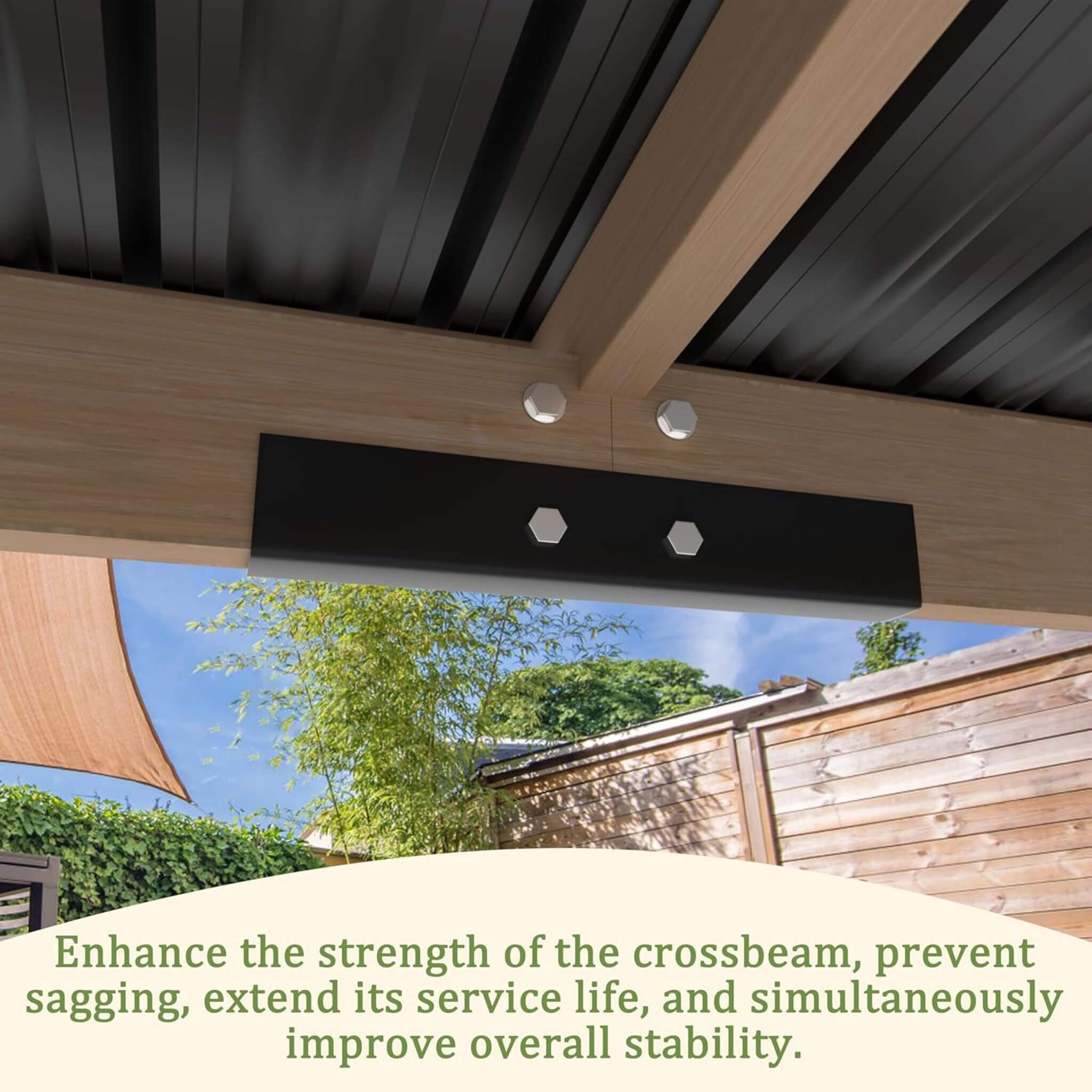 Alora Heavy-Duty Premium Wooden Grill Gazebo With Sloped Metal Roof (SAK61583) - The Vitality Estate