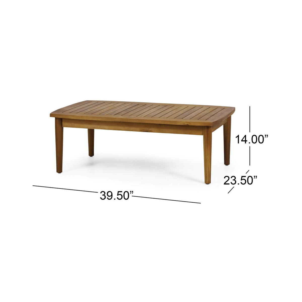 Alora Premium 4-Piece Wooden Outdoor Patio Conversation Seating Set With Cushions (SAK31469) - The Vitality Estate