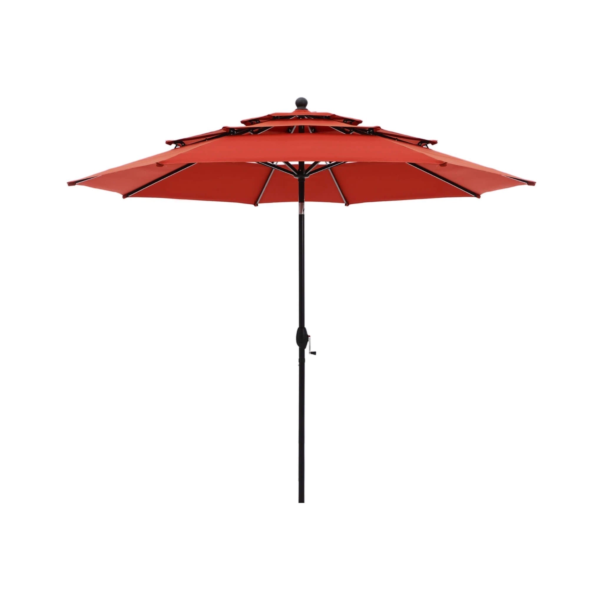 Alora Premium 6-Piece Bar Patio Furniture Set With Umbrella, Swivel Chairs, And Cushions (SAK90375) - The Vitality Estate