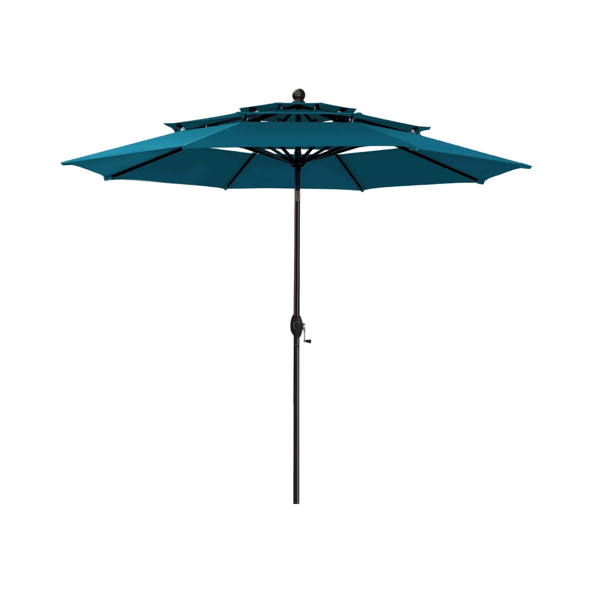 Alora Premium 6-Piece Bar Patio Furniture Set With Umbrella, Swivel Chairs, And Cushions (SAK90375) - The Vitality Estate