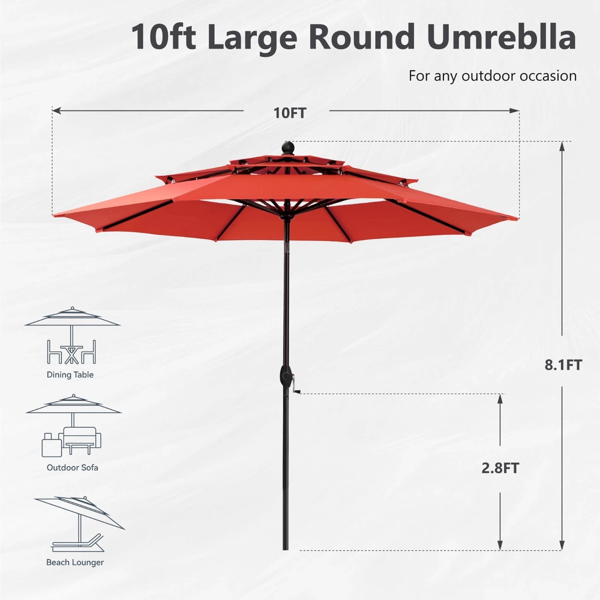 Alora Premium 6-Piece Bar Patio Furniture Set With Umbrella, Swivel Chairs, And Cushions (SAK90375) - The Vitality Estate
