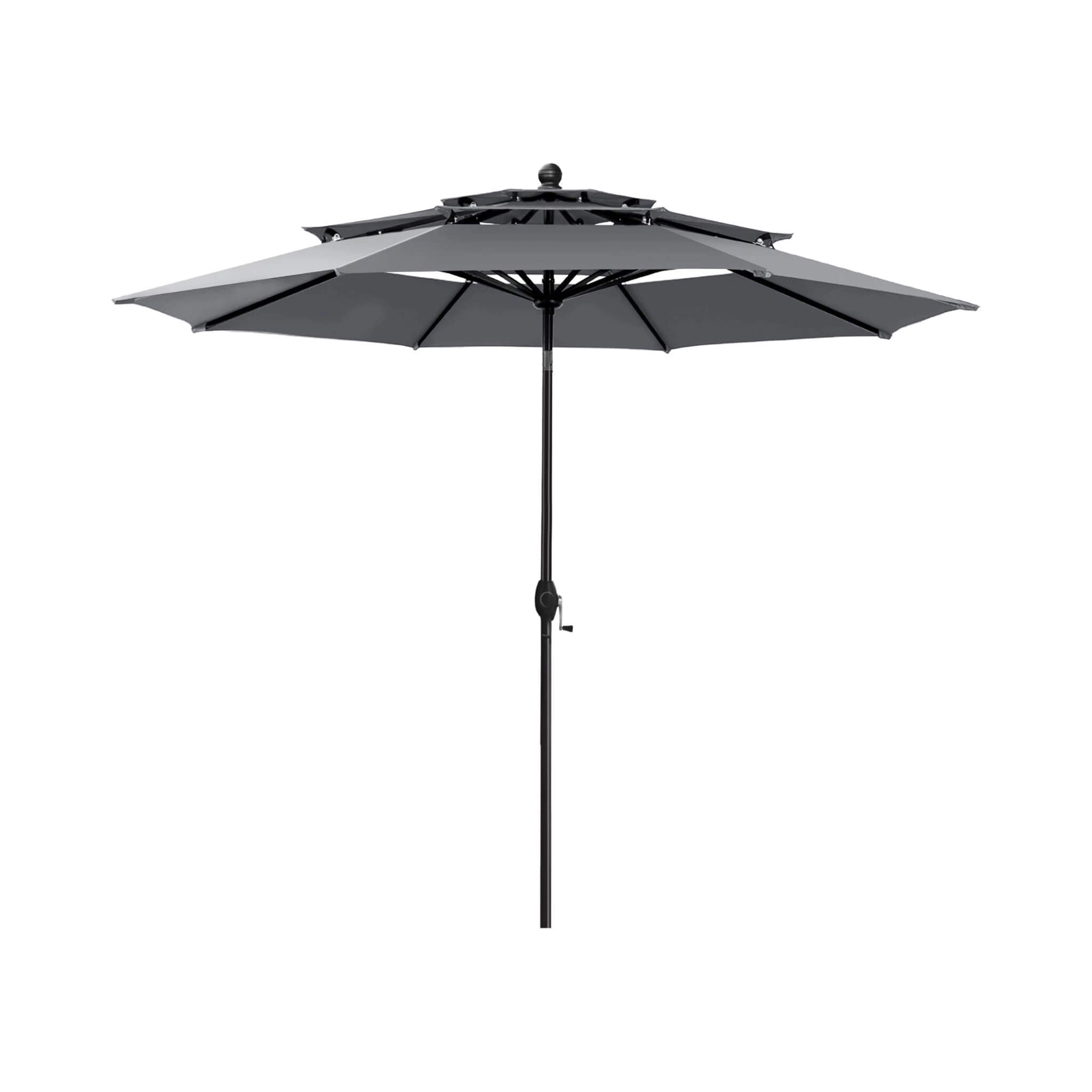 Alora Premium 6-Piece Bar Patio Furniture Set With Umbrella, Swivel Chairs, And Cushions (SAK90375) - The Vitality Estate