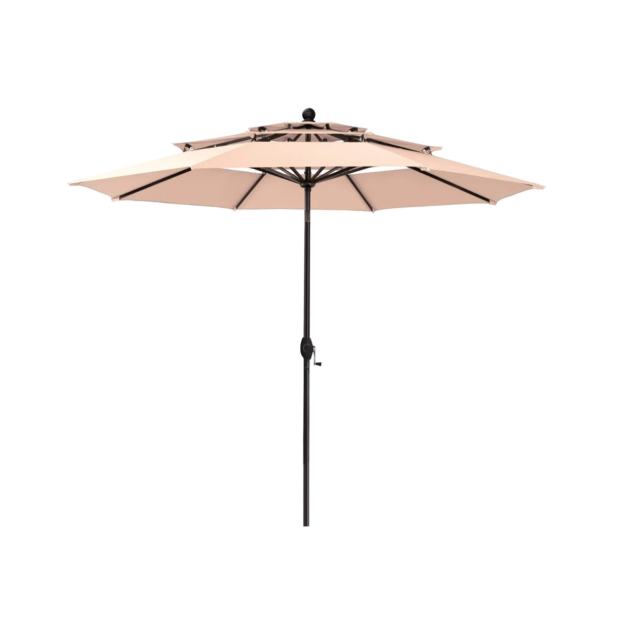 Alora Premium 6-Piece Bar Patio Furniture Set With Umbrella, Swivel Chairs, And Cushions (SAK90375) - The Vitality Estate