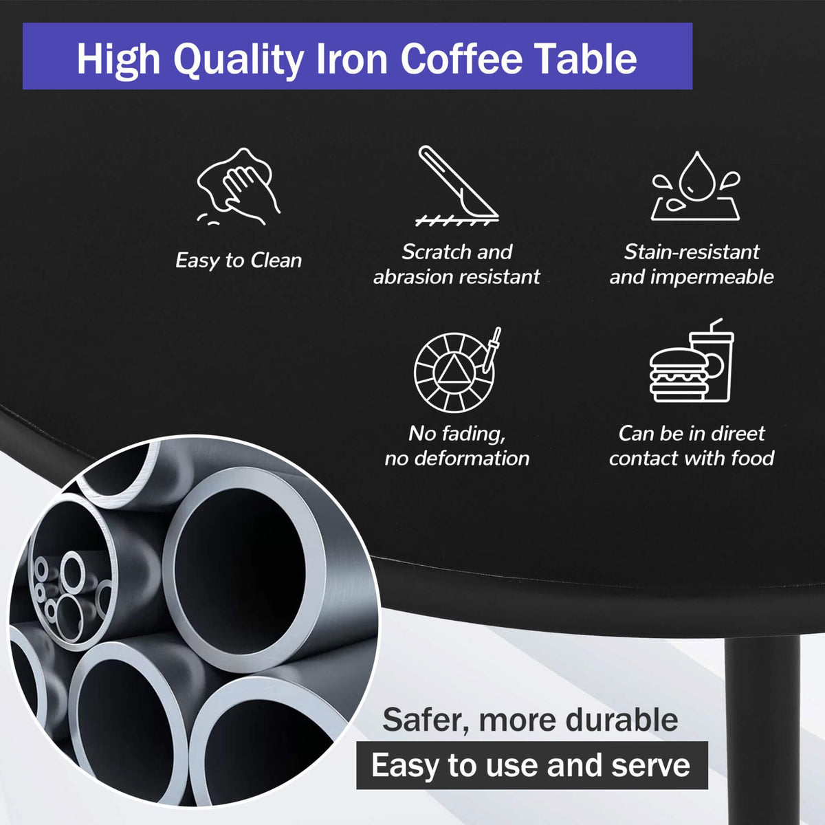 Alora Premium Half-Moon 6-Person Curved All-Weather Outdoor Furniture Sofa Patio Set With Coffee Table And Cushions (SAK76332) - The Vitality Estate