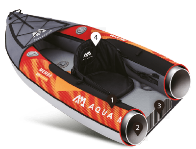 Aqua Marina MEMBA 10'10" Inflatable Touring Kayak - The Vitality Estate