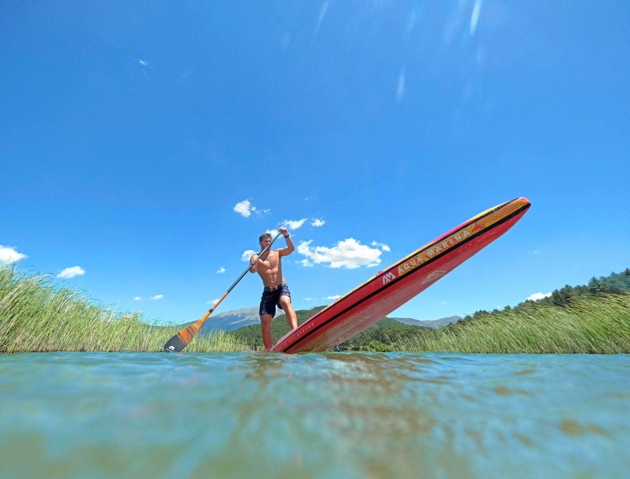 Aqua Marina RACE 12'6" Inflatable Paddle Board Racing SUP - The Vitality Estate