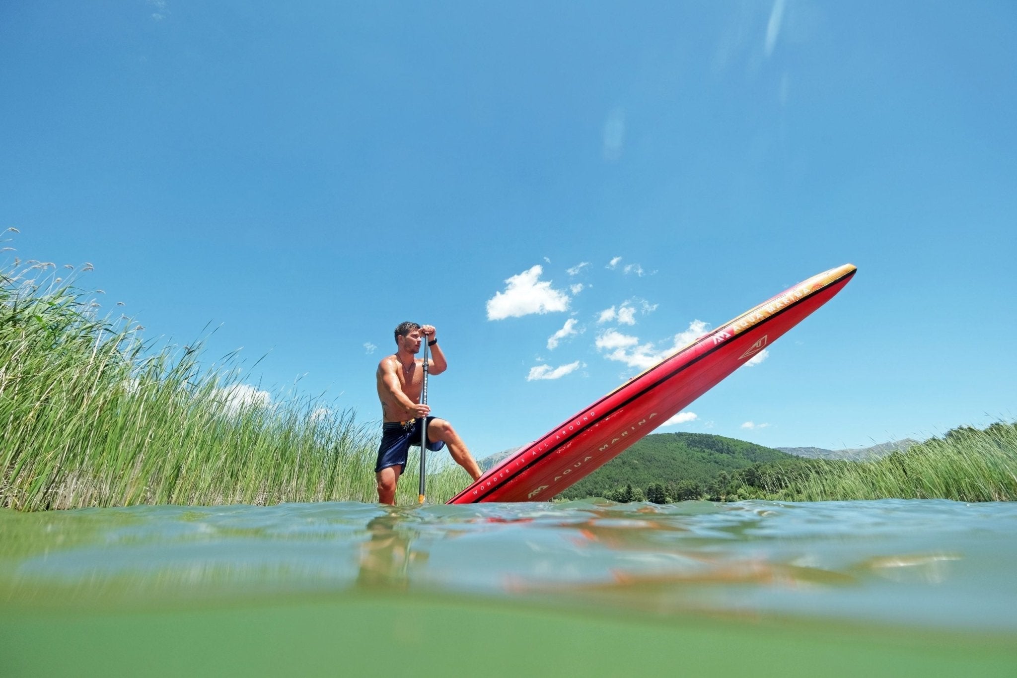 Aqua Marina RACE 12'6" Inflatable Paddle Board Racing SUP - The Vitality Estate