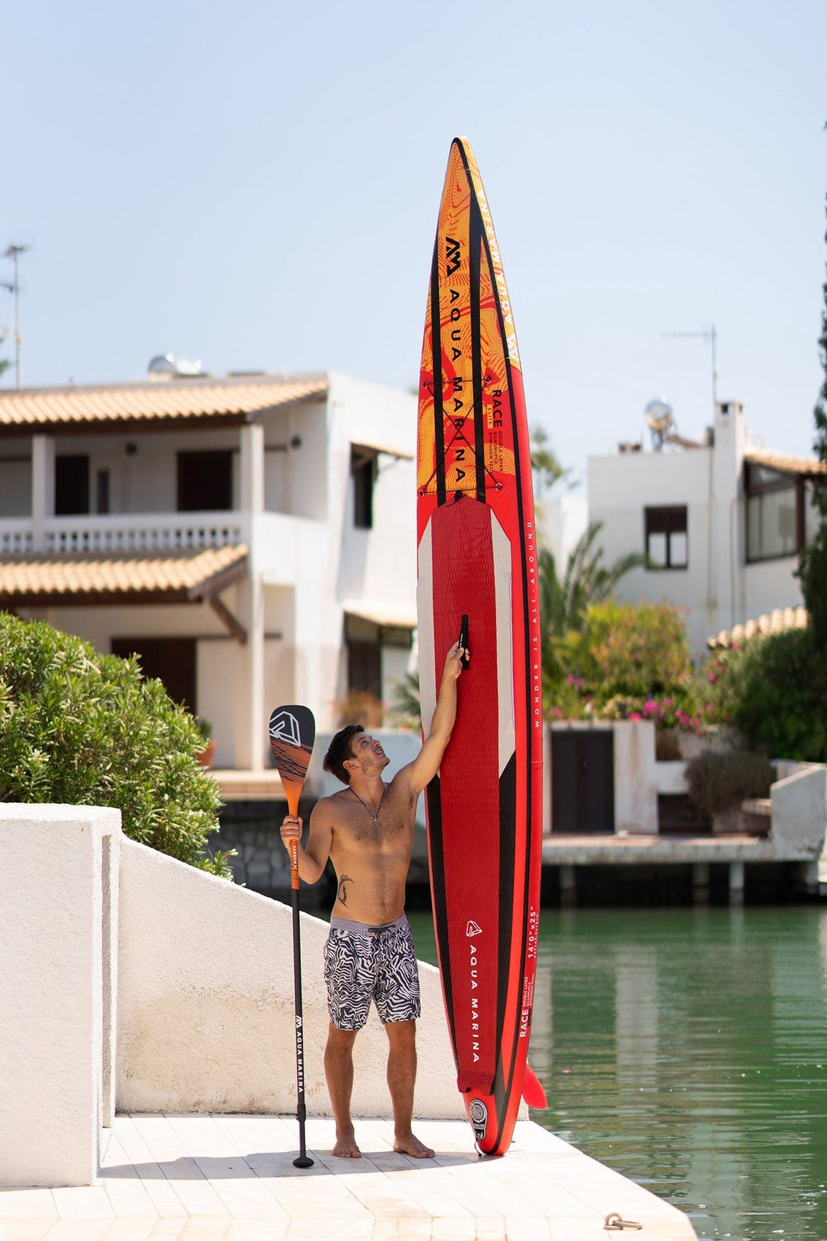 Aqua Marina RACE ELITE 14'0" Inflatable Paddle Board Racing SUP - The Vitality Estate