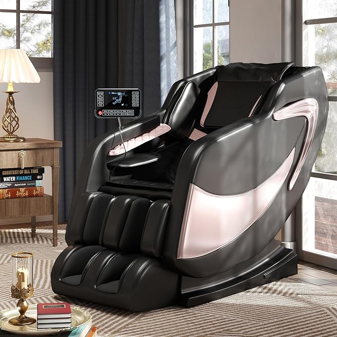 Artist hand Massage Chair Full Body, Zero Gravity Massage Chair Shiatsu Massage Recliner with 5 Auto Modes, Back & Upper Legs Heating, Bluetooth Speakers, Calfrest Extension, Airbags, Foot Rollers - The Vitality Estate