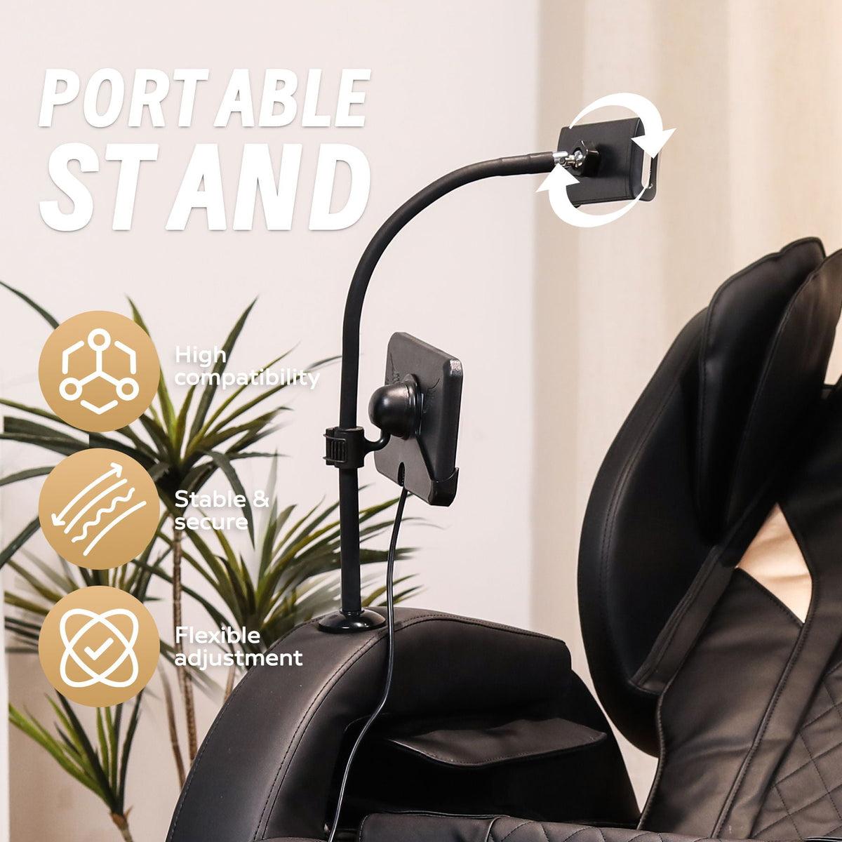 Automatic Massage Chair Recliner With Zero Gravity And Full Body Air Pressure - Black - The Vitality Estate