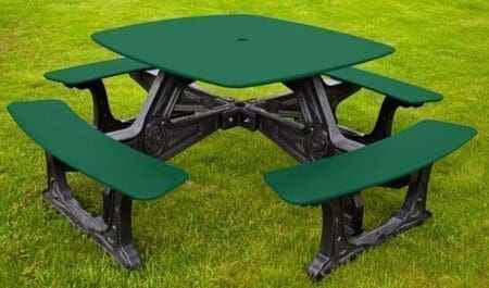 Bistro Outdoor Dining Table – 8 Seat Made from Recycled Plastic - The Vitality Estate