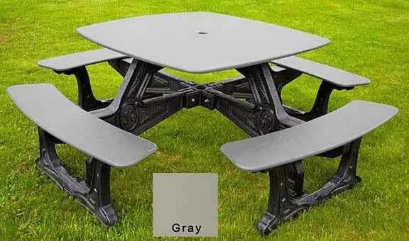 Bistro Outdoor Dining Table – 8 Seat Made from Recycled Plastic - The Vitality Estate
