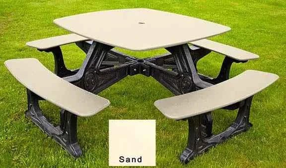 Bistro Outdoor Dining Table – 8 Seat Made from Recycled Plastic - The Vitality Estate