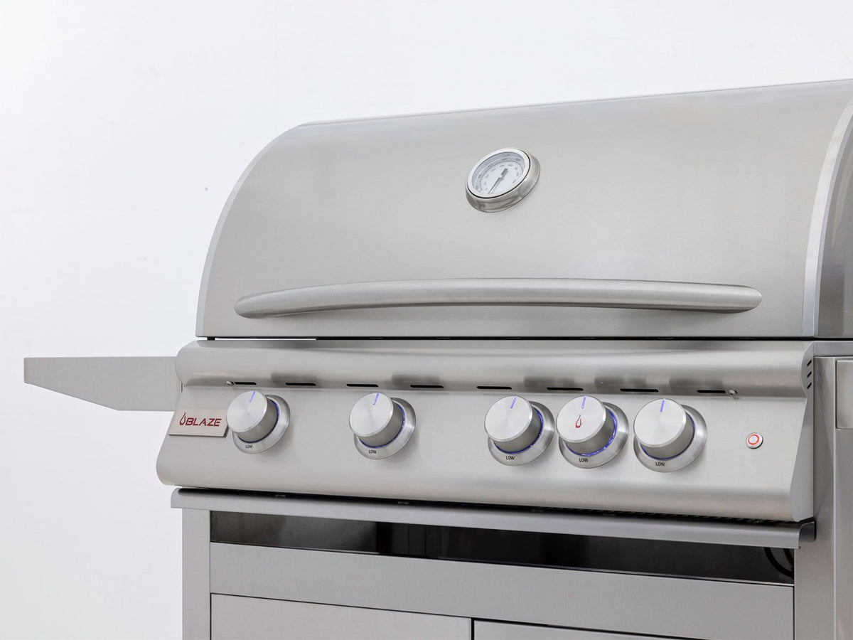 Blaze LTE+ 32-Inch 4-Burner Freestanding Gas Grill with Lift-Assist Hood and Rear Infrared Burner - The Vitality Estate