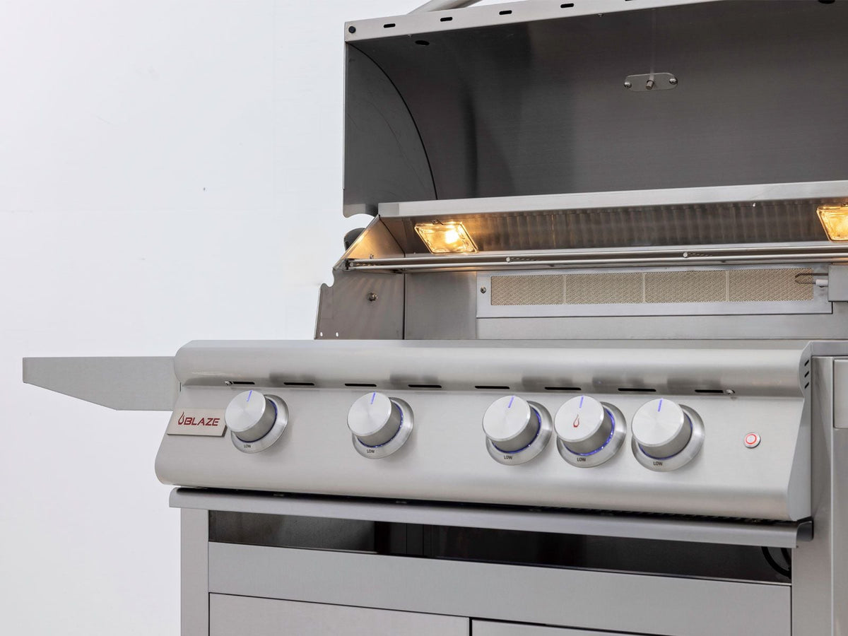 Blaze LTE+ 32-Inch 4-Burner Freestanding Gas Grill with Lift-Assist Hood and Rear Infrared Burner - The Vitality Estate