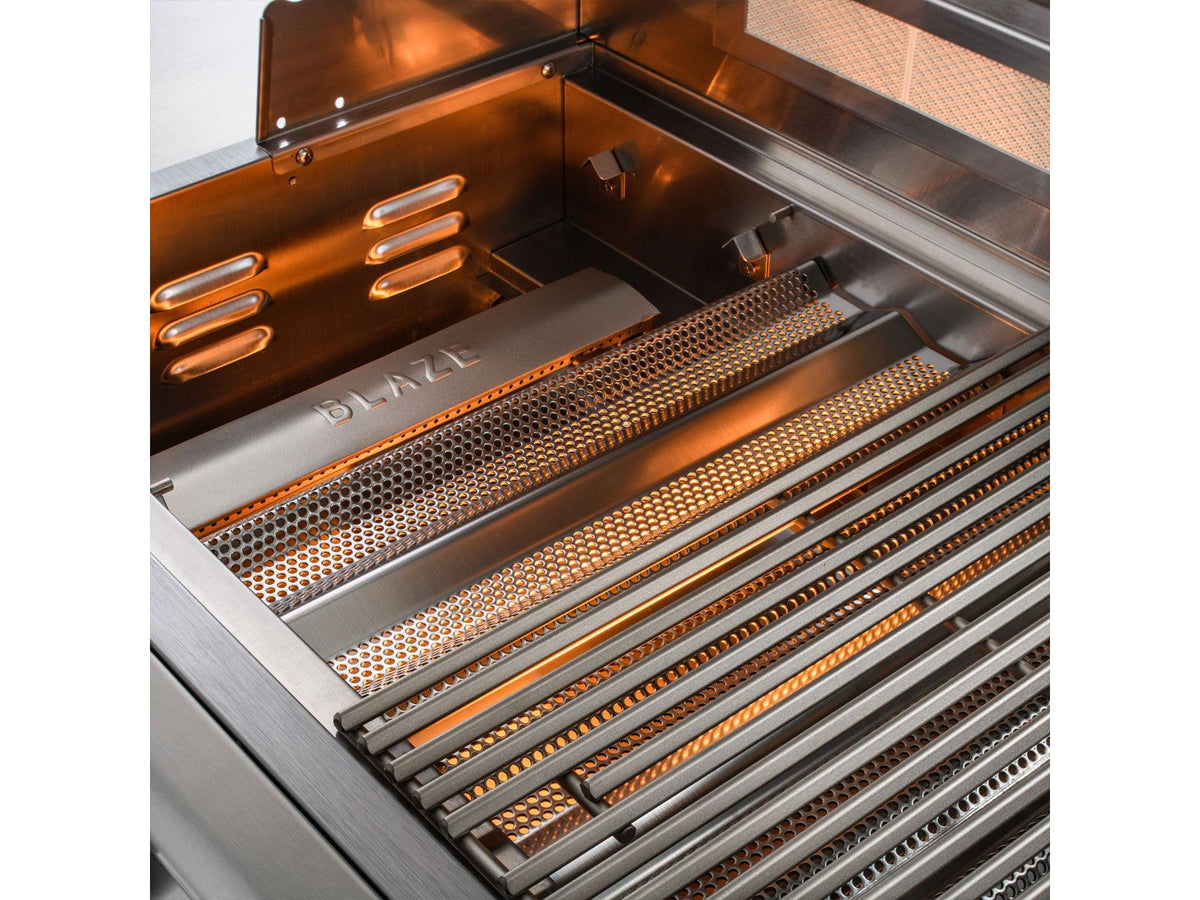 Blaze LTE+ 32-Inch 4-Burner Freestanding Gas Grill with Lift-Assist Hood and Rear Infrared Burner - The Vitality Estate