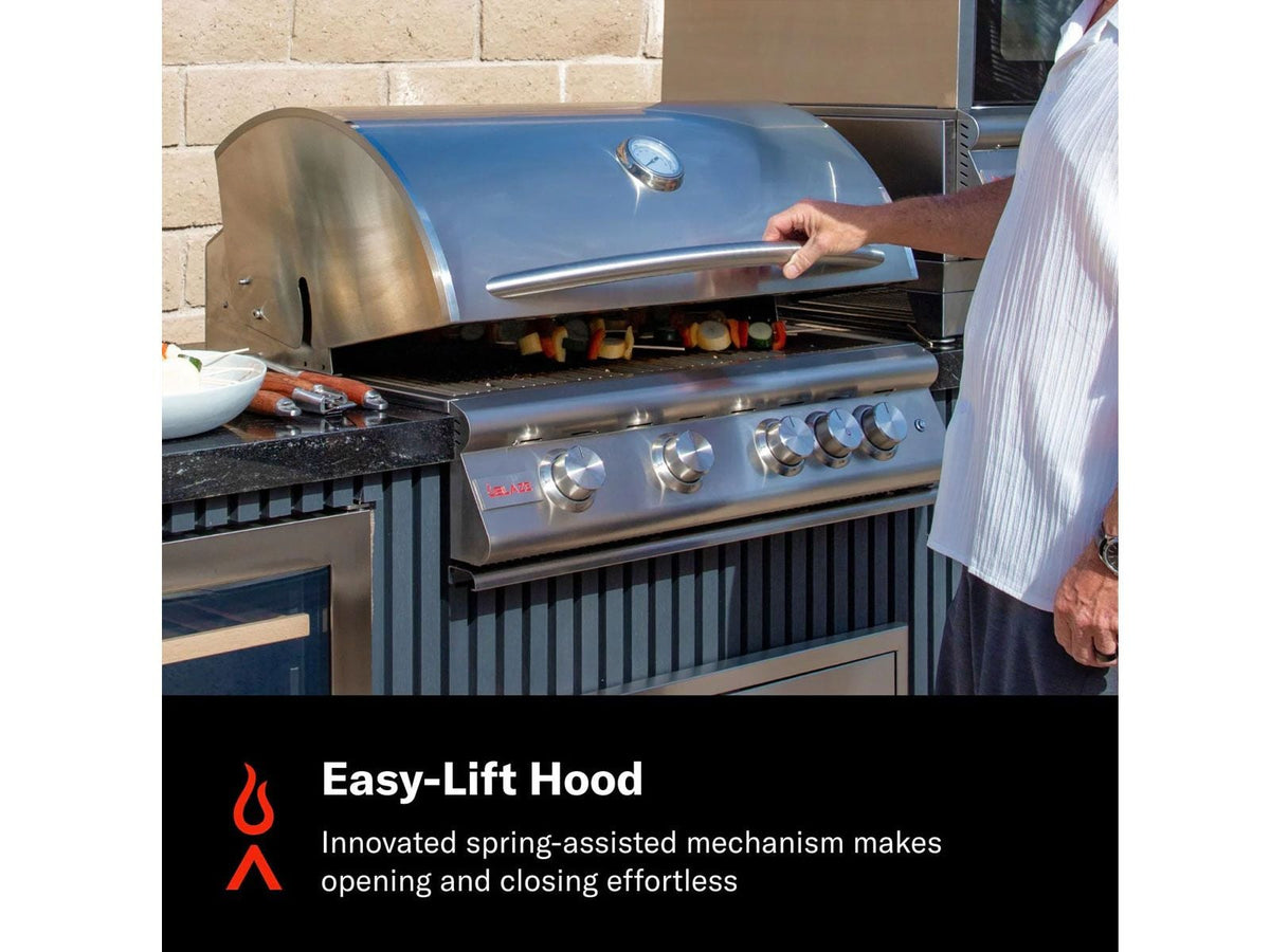 Blaze LTE+ 32-Inch 4-Burner Freestanding Gas Grill with Lift-Assist Hood and Rear Infrared Burner - The Vitality Estate