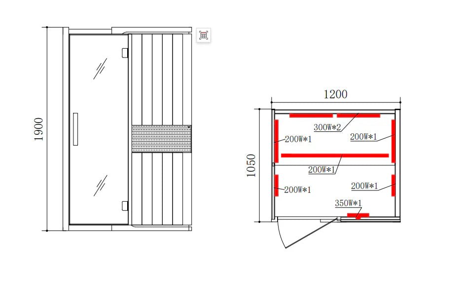 Blisspod | Milano | Full Spectrum Sauna Canadian Hemlock Ultra Low EMF | 6 Far Infrared & Red Glass Heater & Chromotherapy | 2 Person - The Vitality Estate