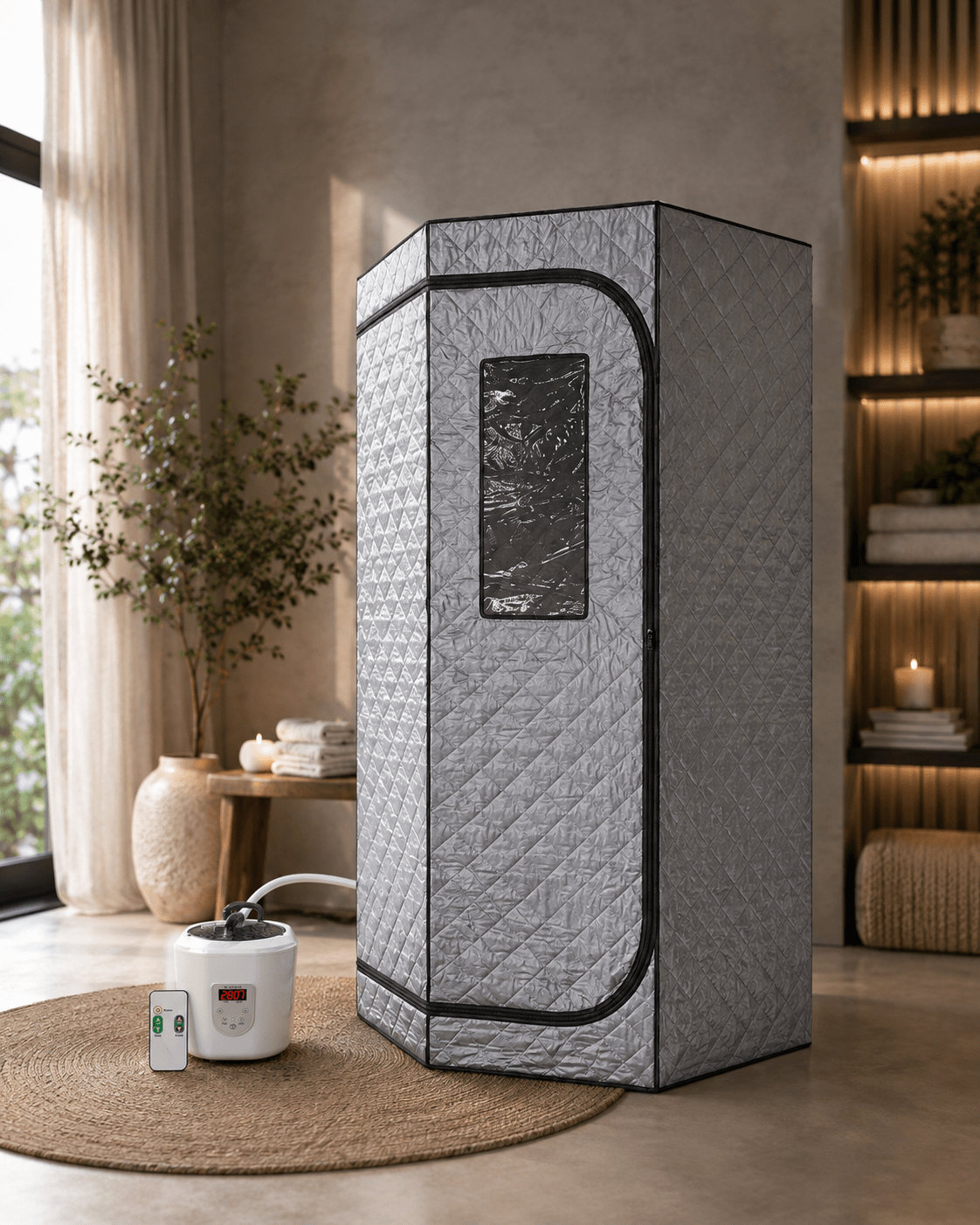 Blisspod Portable Full-Body Steam Sauna | 1600W - The Vitality Estate