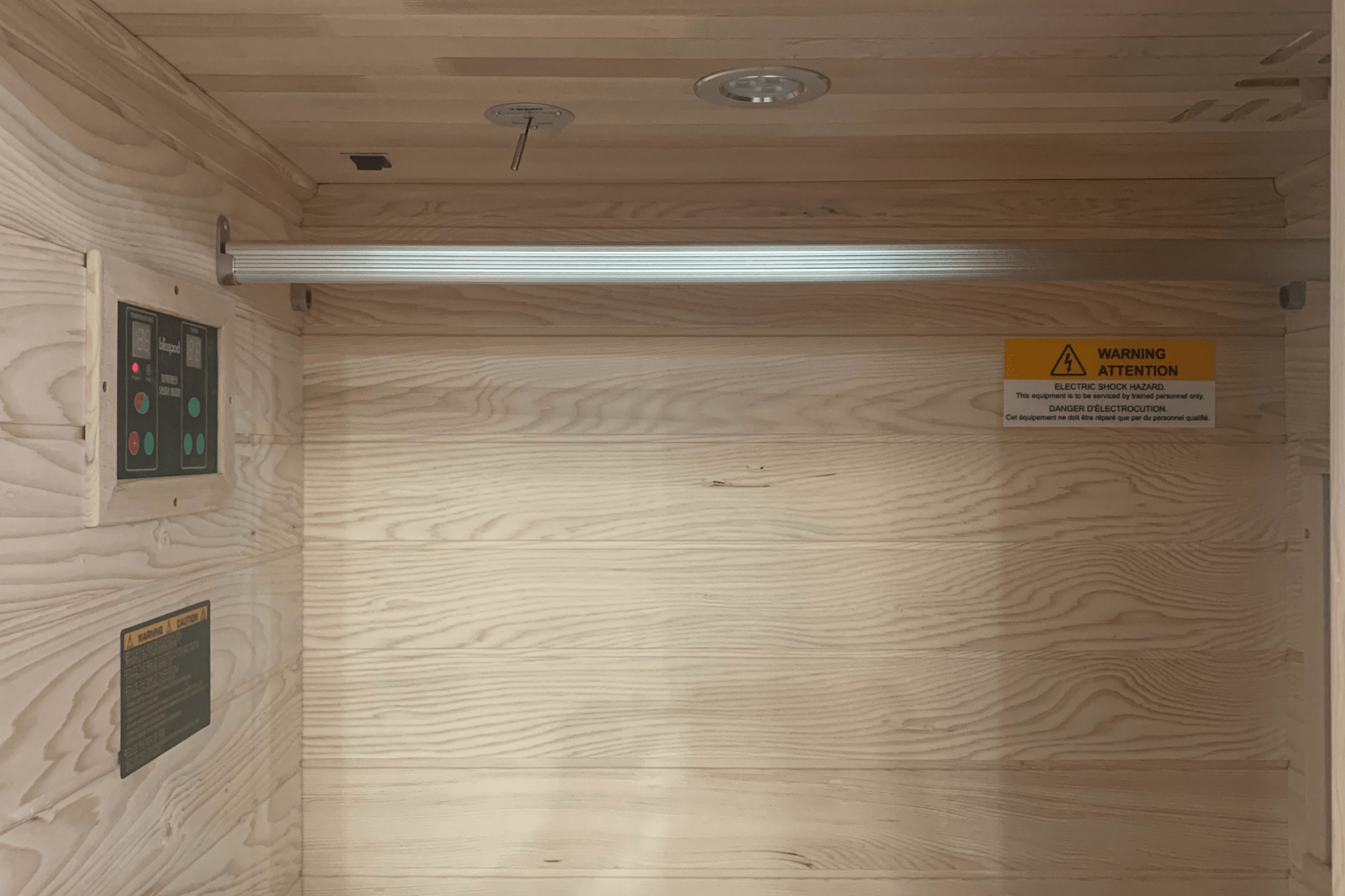 Blisspod | Vienna | Far Infrared Sauna | Canadian Hemlock Very Low EMF | 72.8"H x 35.4"W x 25.6"D | 1 Person - The Vitality Estate