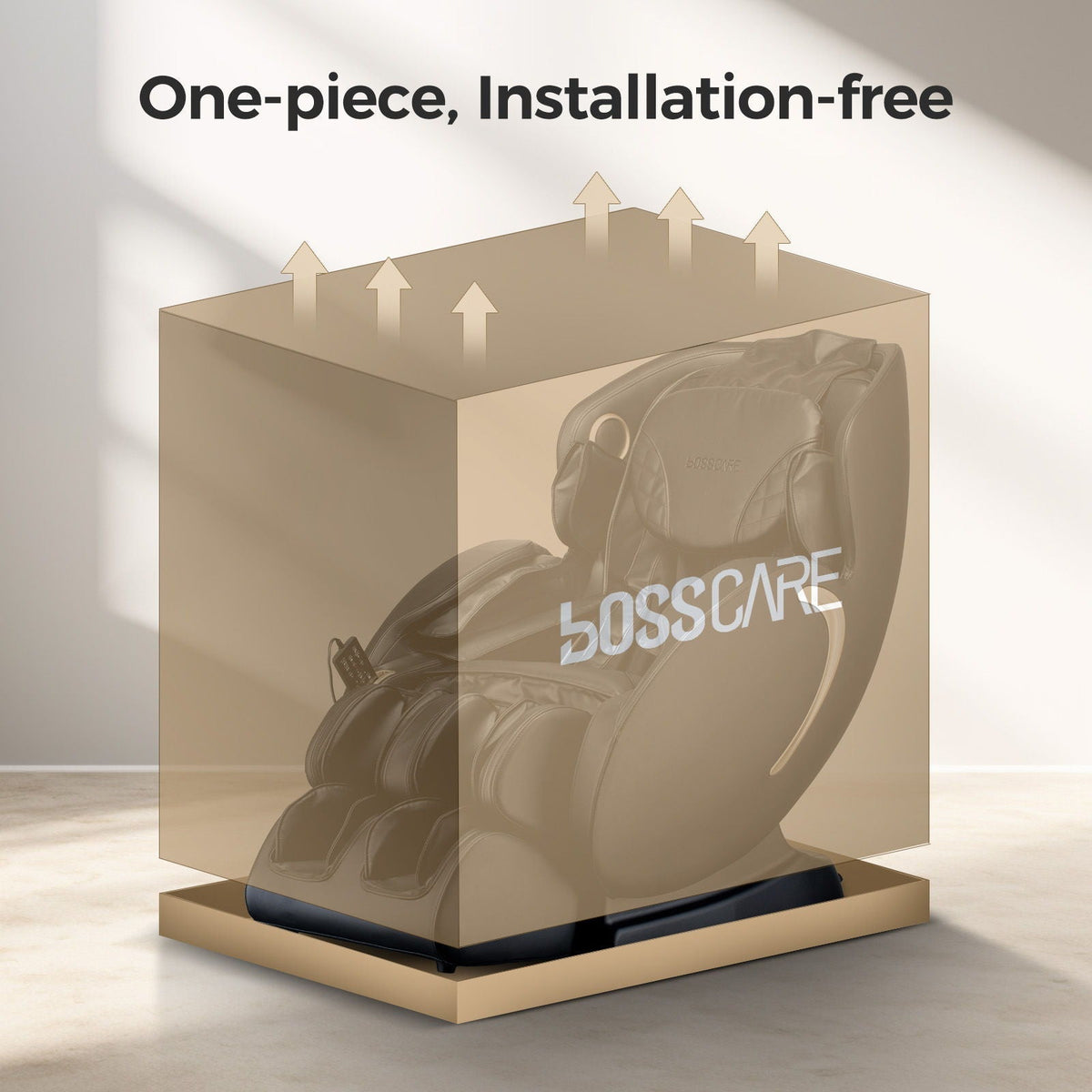 Bosscare - 3D Zero Gravity Massage Chair, Full Body Shiatsu Recliner With App - The Vitality Estate