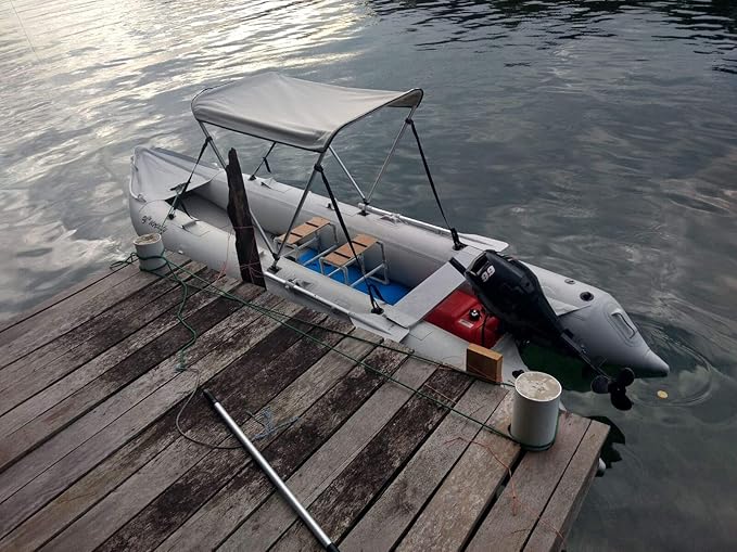 BRIS 15.4ft Inflatable Kayak 4 Person Canoe Boat - The Vitality Estate