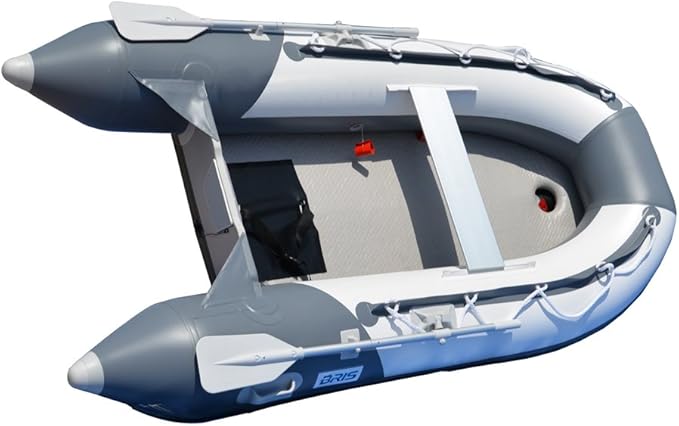 BRIS 8.2 Ft Inflatable Boat Inflatable Pontoon Dinghy Raft Tender Boat with Air-Deck Floor - The Vitality Estate
