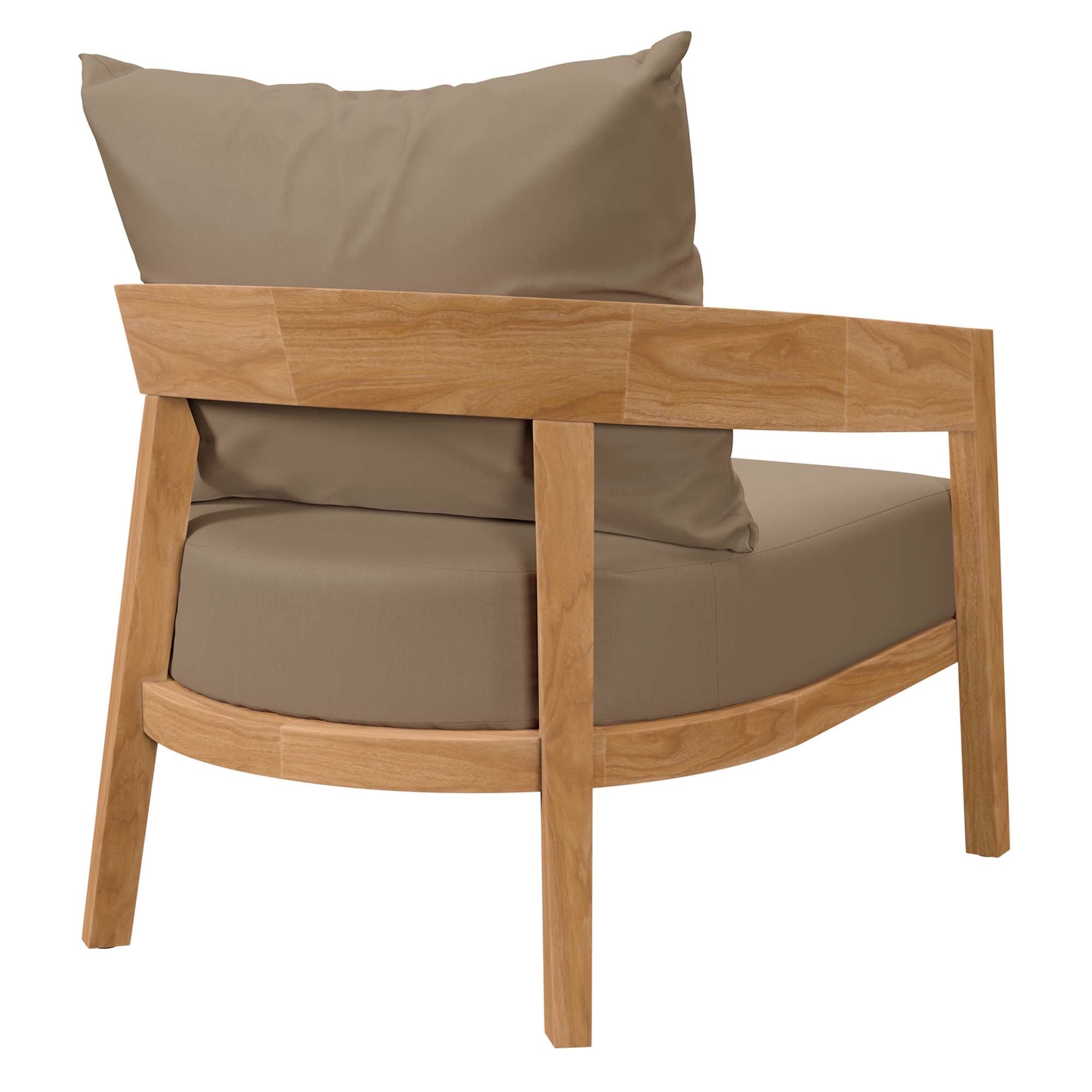 Brisbane Teak Outdoor Patio Set - Stylish 3-Piece Design by Modway - The Vitality Estate
