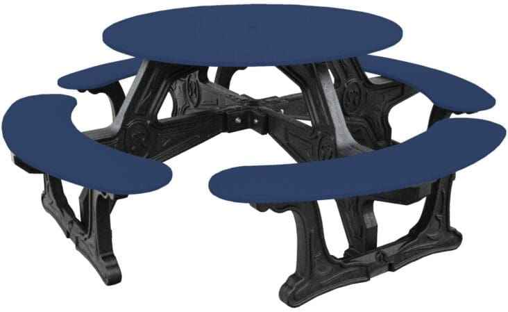 Cantina Round Table Outdoor Seating - Durable Outdoor Seating for 8 - The Vitality Estate